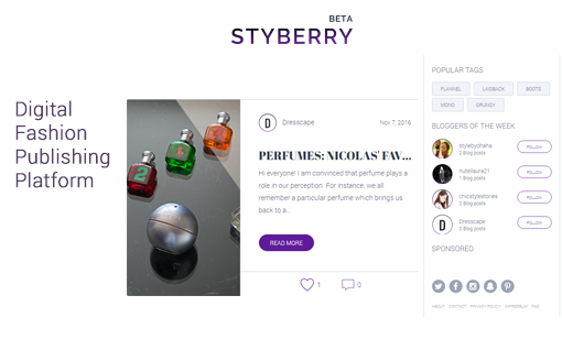 Styberry: a Digital Fashion Publishing Platform