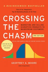 Cover for Crossing the Chasm: Marketing and Selling High-Tech Products to Mainstream Customers by Geoffrey A. Moore