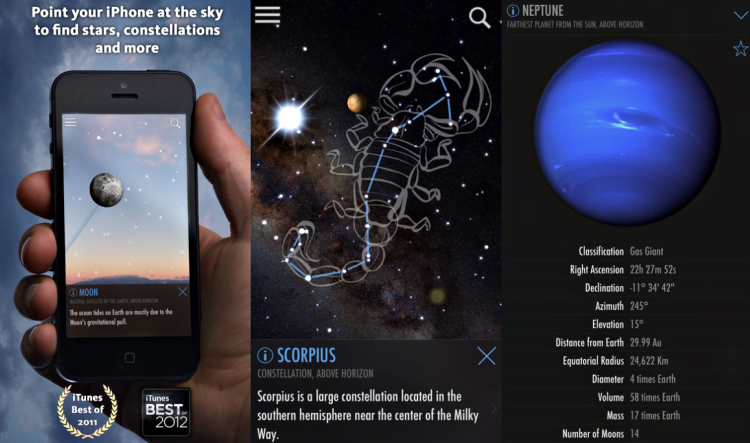 SkyView Free app screenshot