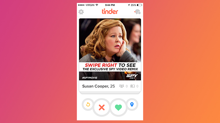 Tinder's sponsored profiles