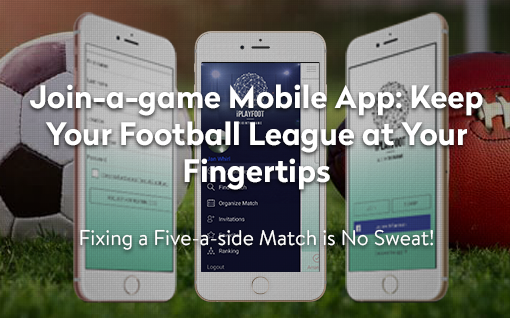 networking mobile app for football players header