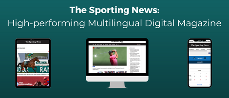 High-performing multilingual digital magazine